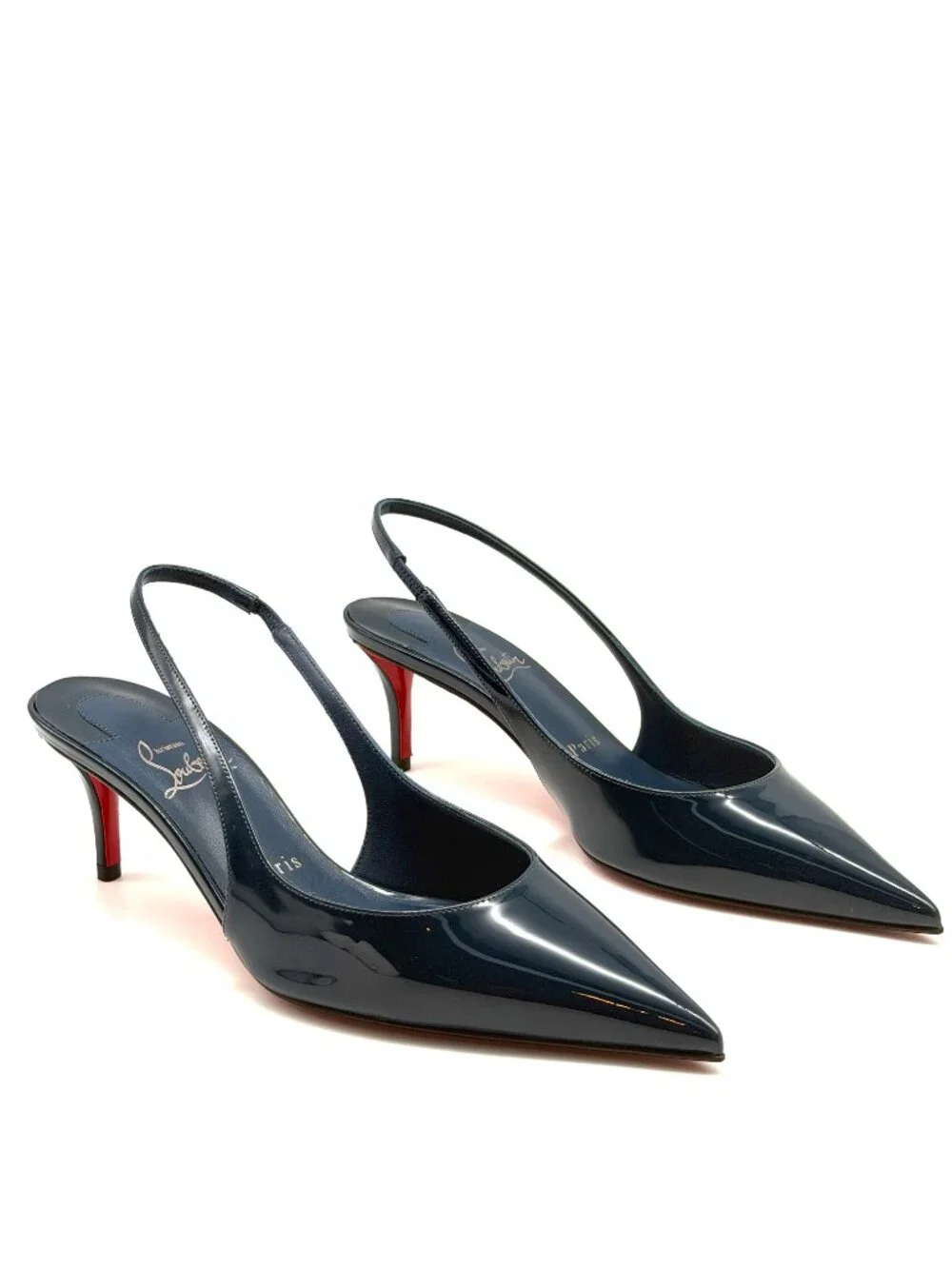 Christian Louboutin MISS Z SLING BACK 60 Slingback Sandals Heels Shoes - Picture 8 of 16